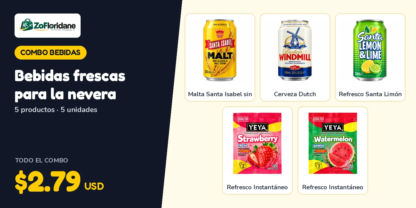 Combo bebidas: Bebidas frescas para la nevera