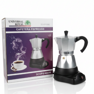 Cafetera Espresso Universal Royal - 3 Tazas (400W)