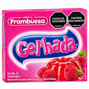 Gelatina sabor Frambuesa Gel’hada – 35 g