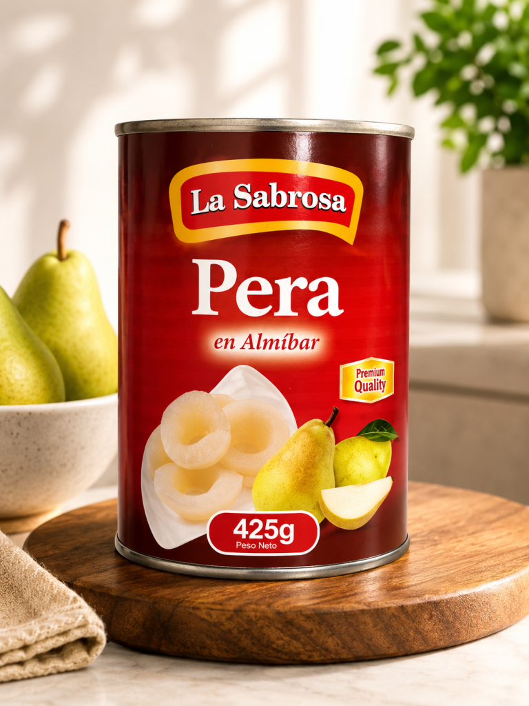 Pera en Almíbar