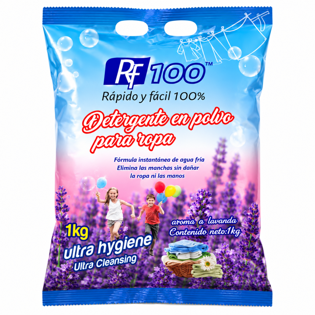Detergente en Polvo Aroma Lavanda – 1 kg