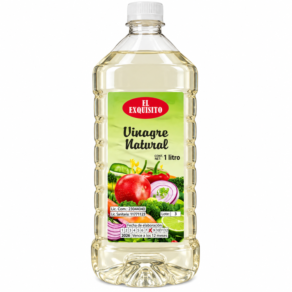 Vinagre Natural El Exquisito 1 Litro