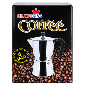 Cafetera Italiana Moka BravoKing – 6 Tazas