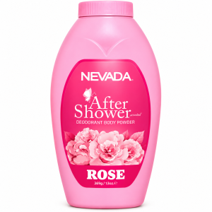 Talco Corporal Desodorante Nevada After Shower Rosas – 369 g
