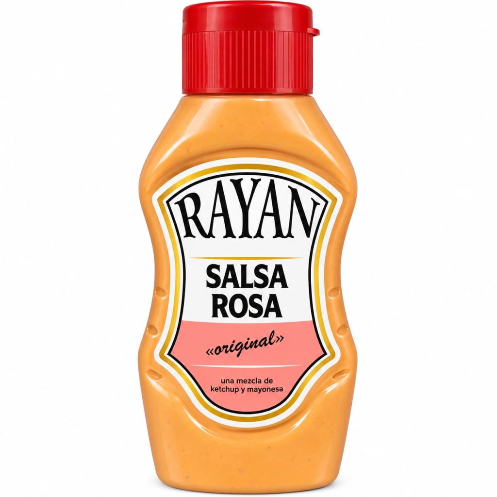 Salsa Rosa Rayan Original Mezcla de Ketchup y Mayonesa