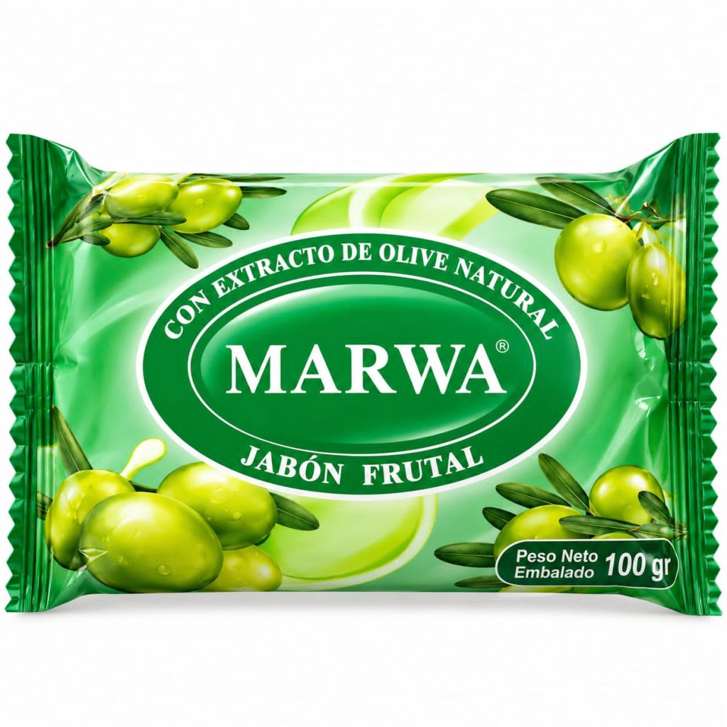 Jabón Marwa con Extracto Natural de Oliva 100 g