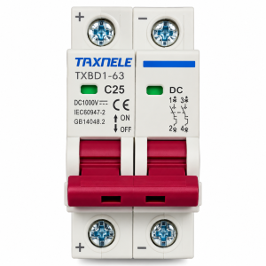 Interruptor automático DC bipolar 2P 25A -1000V