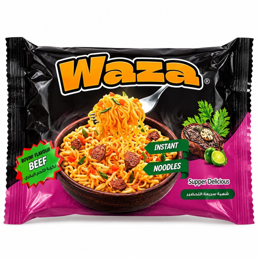 Fideos Instantáneos Waza Sabor a Carne deRes