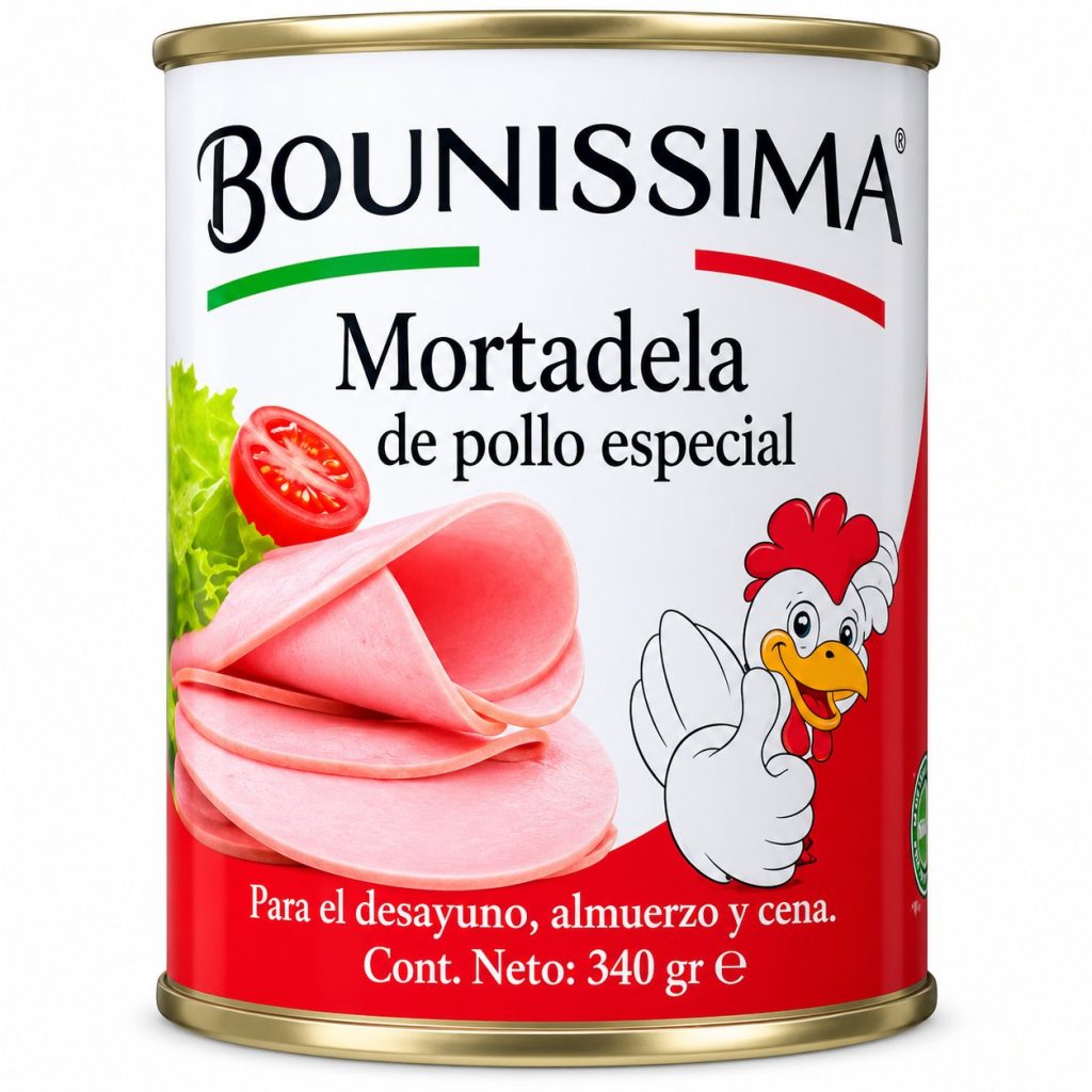 Mortadela de Pollo Especial Bounissima 340g-