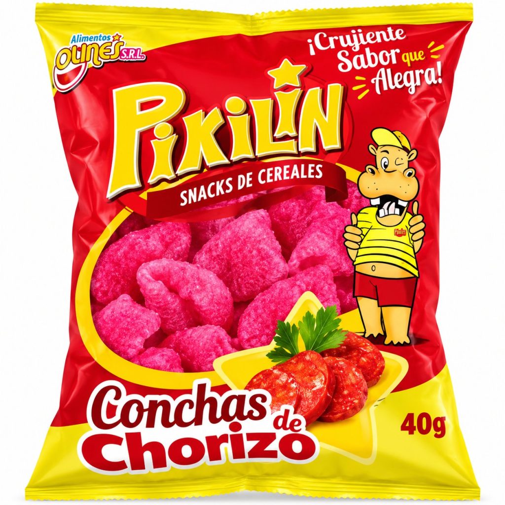 Snack de cereal Pixilín Conchas sabor Chorizo