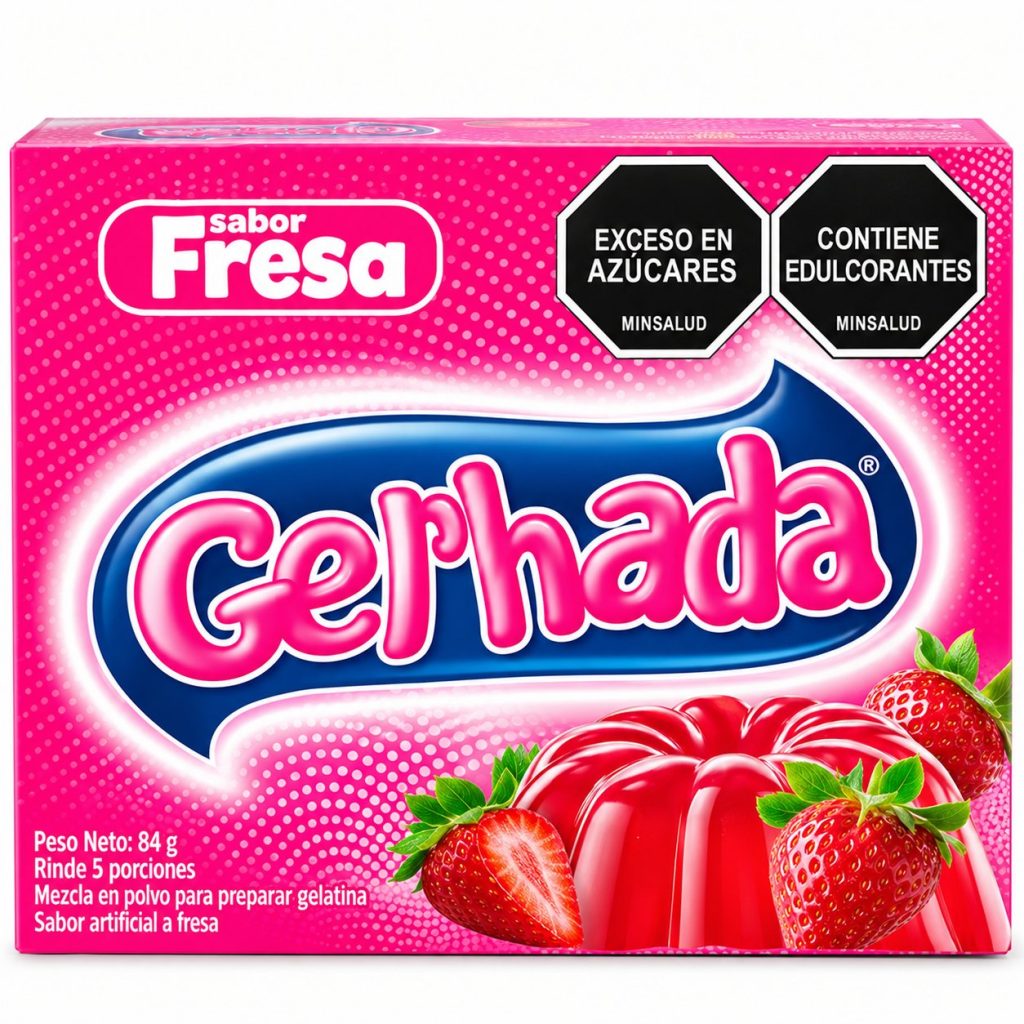 Gelatina en Polvo Gerhada Sabor Fresa – 35 g