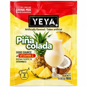 Refresco Instantáneo YEYA Sabor Piña Colada – Sobre de 10 g (Rinde 2 litros)