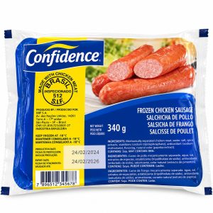 Salchichas de Pollo Congeladas Confidence – Paquete de 340 g