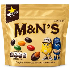 Confites de Chocolate con Leche y Almendras M&N’S – Bolsa de 150 g