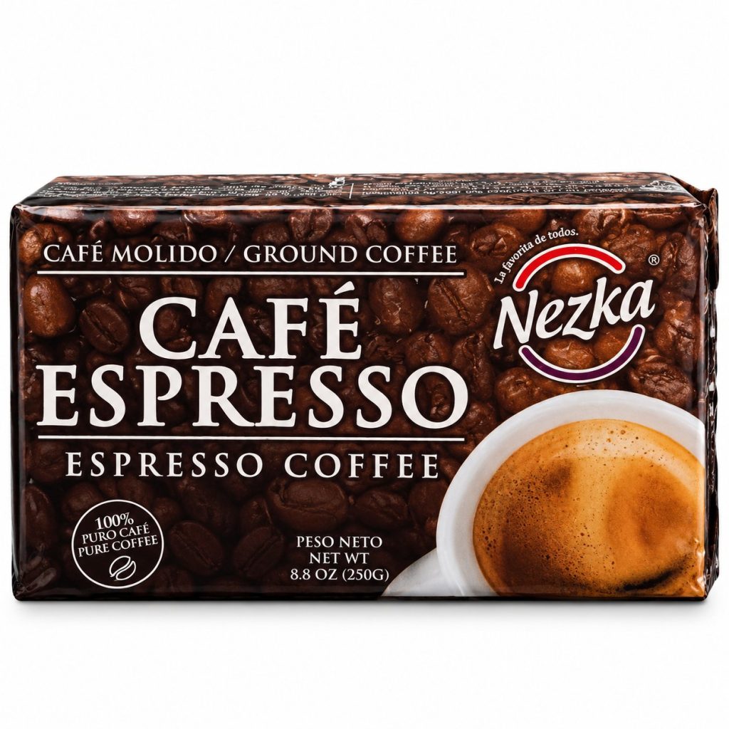 Café Molido Espresso Nezka – Paquete de 250 g (8.8 oz)