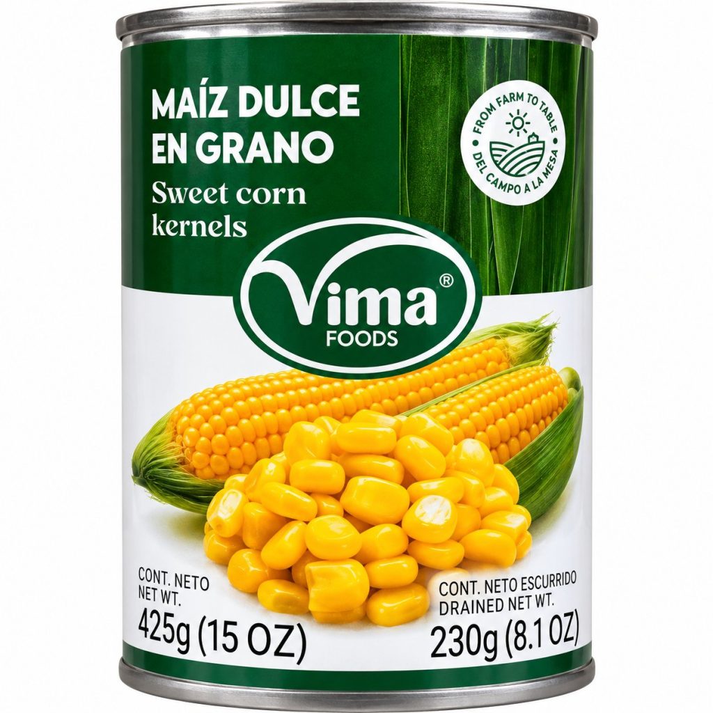 Maíz dulce en grano · Vima Foods – 425 g