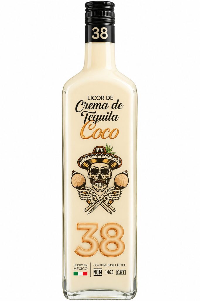 Licor de crema de tequila · 38 · Coco