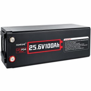 Batería de litio LiFePO4 · DUMFUME – 25.6 V 100 Ah (2560 Wh)