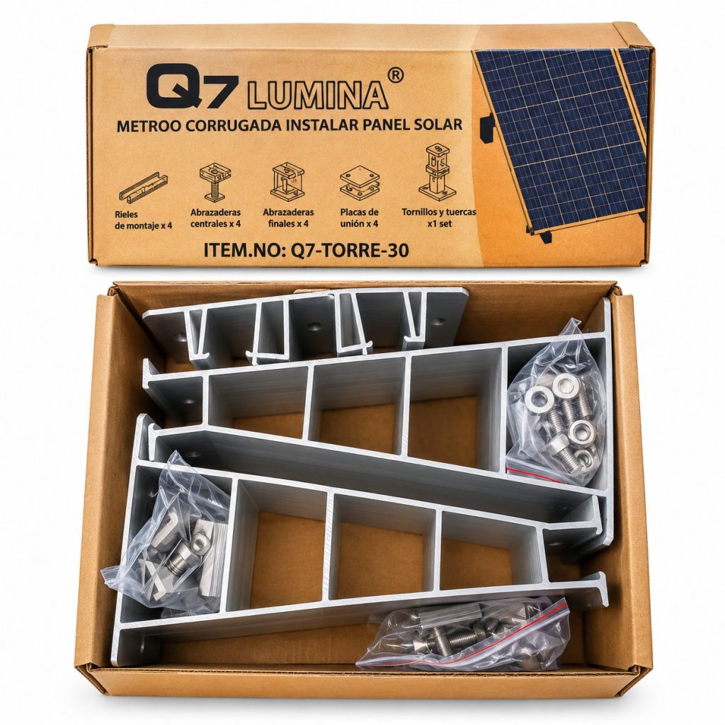 Kit de montaje para panel solar · Q7 Lumina · Q7-TORRE-30