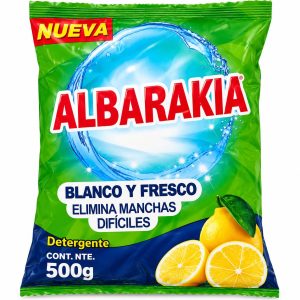 Detergente en polvo · Albarakia · Limón – 500 g