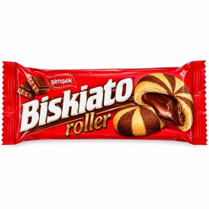 Galletas rellenas · Şimşek Biskiato · Roller con relleno de chocolate
