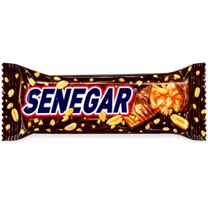 Barra de chocolate · Senegar · Maní y caramelo