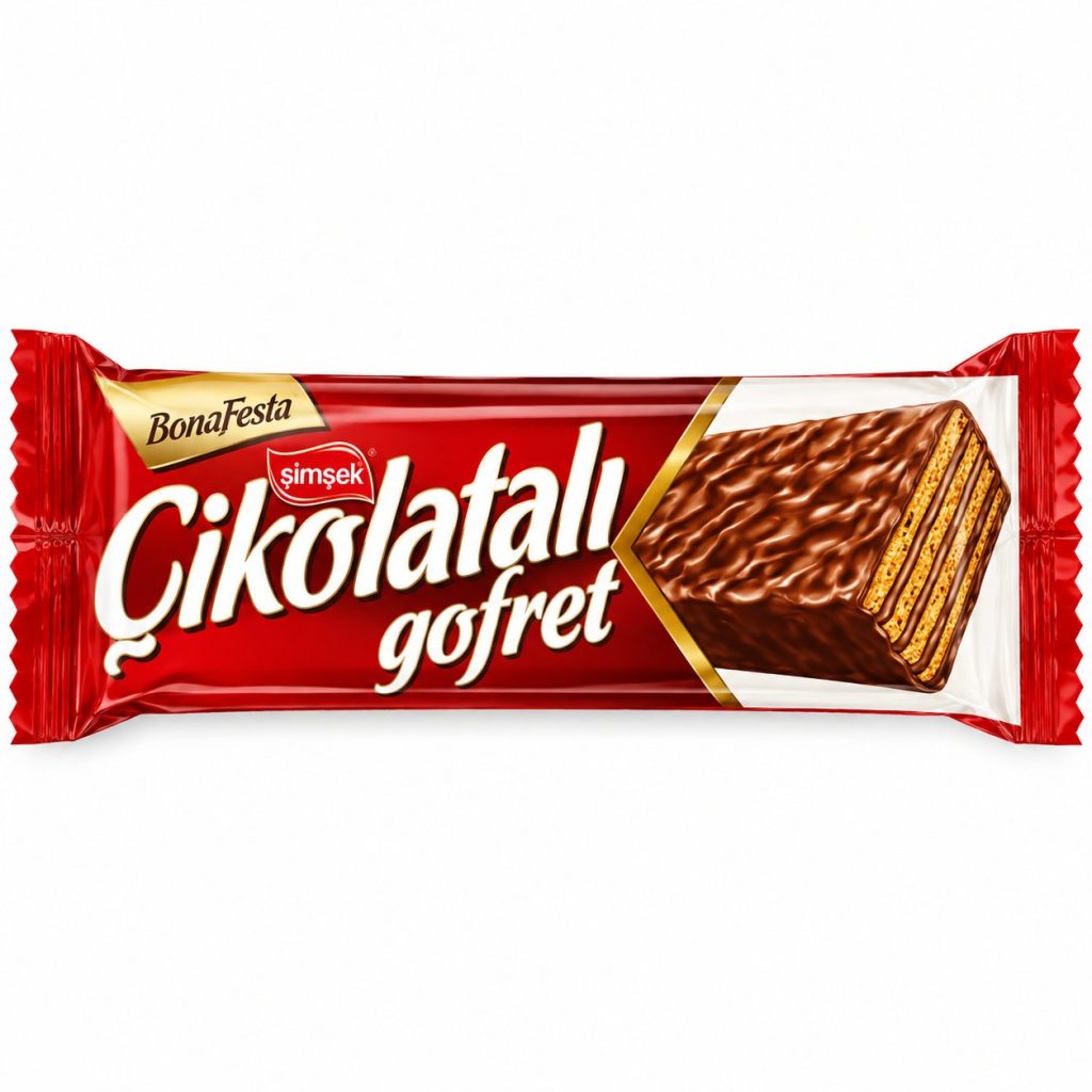 Barquillo bañado en chocolate · Şimşek · BonaFesta Çikolatalı Gofret