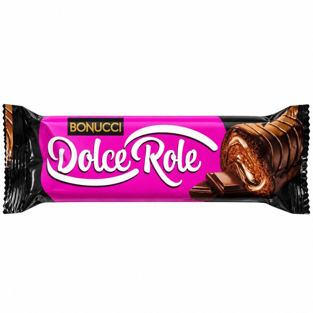 Bizcocho enrollado · Bonucci · Dolce Role cubierto de chocolate