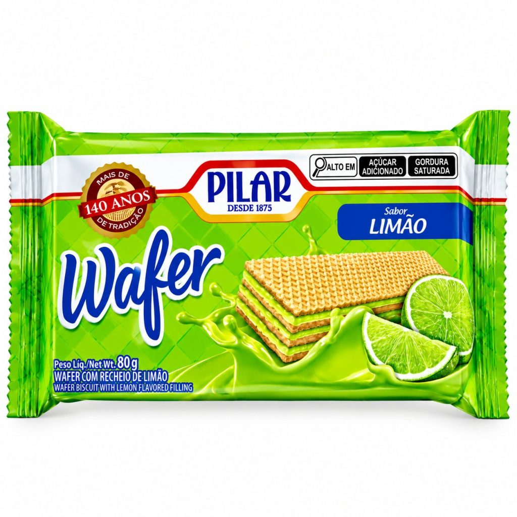 Galletas wafer · Pilar · Limón – 80 g