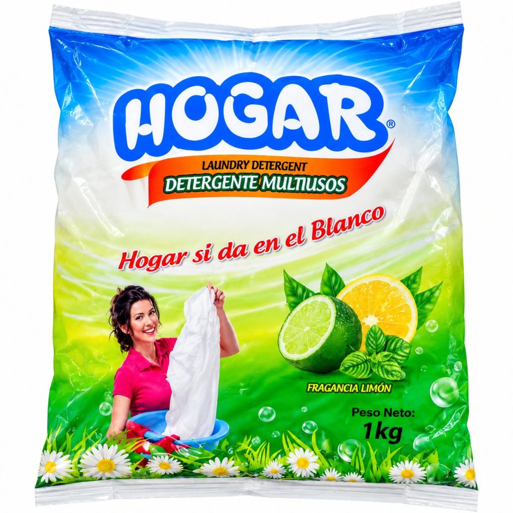 Detergente en polvo · Hogar · Fragancia Limón – 1 kg